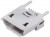 1051330011, Разъем Micro USB тип B, USB 2.0, розетка, 5 вывод(-ов), Поверхностный Монтаж, Вертикальный
