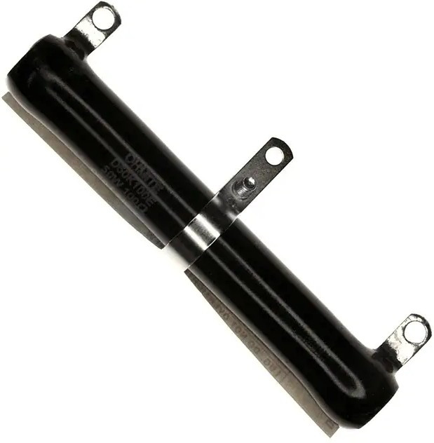 D50K100E, Wirewound Resistors - Chassis Mount 50watt 100ohm 10% Tubular Ceramic D50K100E, Wirewound Resistors - Chassis Mount 50watt 100ohm 10% Tubular Ceramic