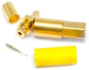 7202-1572-002, RF Connectors / Coaxial Connectors SSMB / STRAIGHT PLUG FEMALE CRIMP TYPE FOR 2/50 S CABLE GOLD