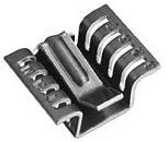 6237BG, Heat Sinks Hat Section Heat Sink w/Clip for TO-220, Horizontal, 25 Degree C/W, Black