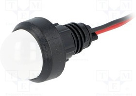 LW-D20-220DC, Индикат.лампа: LED, выпуклый, 220ВDC, Отв: d13мм, IP40, пластик LW-D20-220DC, Индикат.лампа: LED, выпуклый, 220ВDC, Отв: d13мм, IP40, пластик