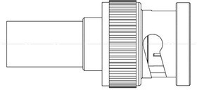 2065-E00-C9201N, RF Connectors / Coaxial Connectors BNC 75 OHM PLUG FOR BELDEN 4694P CABLE