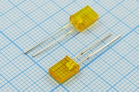 Светодиод 5 x 2 x 7, желтый-зеленый, 12 мкд, угол 110, цвет линзы: желтый прозрачный, L-103ATT