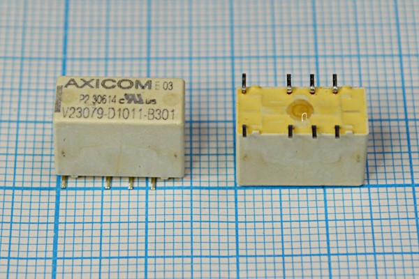 Реле 4,5В, V23079-D1011-B301, 2A,30V; №7661 реле 4,5В\\V23079- D1011-B301\2A,30V\