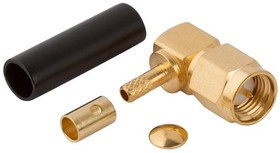 901-9521-3, RF Connectors / Coaxial Connectors SMA R/A PLG RG-174