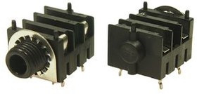 FCR1210W, Phone Audio Connector Jack, Straight, 6.35 mm, 3 Poles