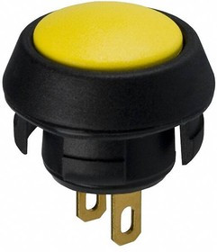 30-103, Pushbutton Switches PushBtn Switch SPST N.O. Yellow Btn