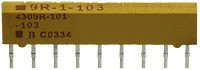 4309R-101-103 8 x 10 кОм, общ. SIP-9