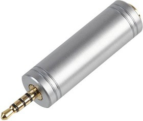 PSG03883, Переходник разъема, Стерео - 3.5мм, 4 вывод(-ов), Гнездо, Стерео - 2.5мм, 4 вывод(-ов), Штекер PSG03883, Переходник разъема, Стерео - 3.5мм, 4 вывод(-ов), Гнездо, Стерео - 2.5мм, 4 вывод(-ов), Штекер