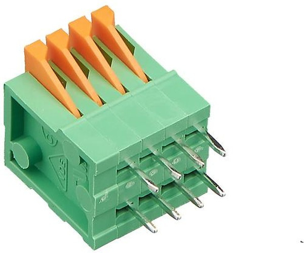 DG141V-2.54-04P (2.54mm), Клеммник нажимной 4 pin