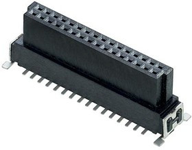 M55-6013242R, Board to Board &amp; Mezzanine Connectors 16+16P FEMALE DIL VERT SMT CONN T&amp;R
