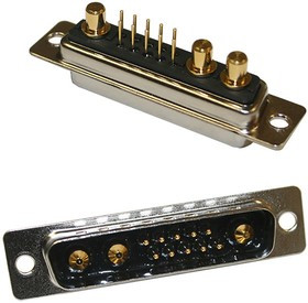 681S7W2103L001, 7 Way Through Hole D-sub Connector Plug 681S7W2103L001, 7 Way Through Hole D-sub Connector Plug