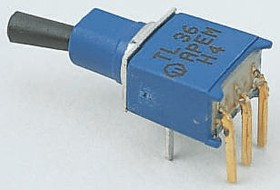 TL36W004000, Toggle Switch, PCB Mount, On-On, SPST, Through Hole Terminal