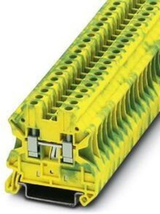 Клемма защитного провода UT 4-PE Phoenix Contact 3044128 Клемма защитного провода UT 4-PE Phoenix Contact 3044128