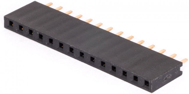 PBS-14, Разъем 1х14 гнездо на плату, шаг 2.54мм
