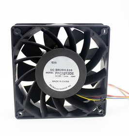 Вентилятор Delta Electronics FFC1212DE 120x38мм 12V 28.8W 3A 4pin