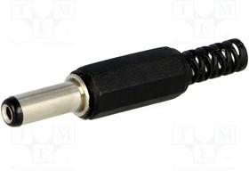 PC-2.1/5.5-14, Вилка, питания DC, "мама", 5,5/2,1мм, 5,5мм, 2,1мм, на провод, 14мм