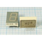 Светодиодный дисплей красный, 7 сегментов, 1 разряд, высота 20,3 мм, 500 мкд, MS181A; №7020 R СД дис