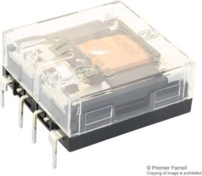 NC2D-JP-DC24V, Реле питания, DPDT, 24 В DC, 5 А, NC, Сквозное Отверстие, Без Защелки NC2D-JP-DC24V, Реле питания, DPDT, 24 В DC, 5 А, NC, Сквозное Отверстие, Без Защелки