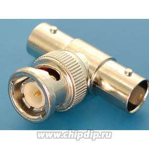 BNC-T, BNC T-коннектор, гнездо-вилка-гнездо