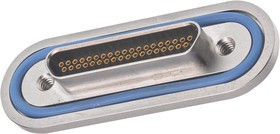 DCDH-25S4C40.5BN, Разъем D Sub, Hermetic, Micro D, Гнездо, Dura-Con, 25 контакт(-ов), Накрутка