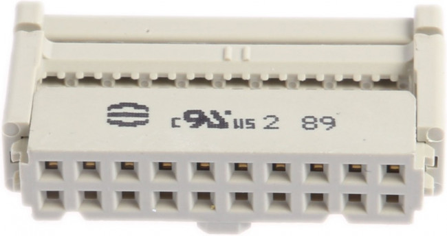 09185206813, Вилка, IDC, "мама", PIN: 20, на шлейф, 1,27мм, Ш.контактов: 2,54мм