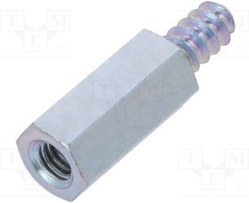 TFM-M4X15/226ST4.2, Дистанцирующая стойка с резьбой, 15мм, Внутр.резьба: M4, сталь