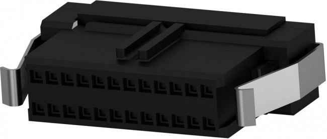 2-111196-8, 24-Way IDC Connector Socket for Cable Mount, 2-Row