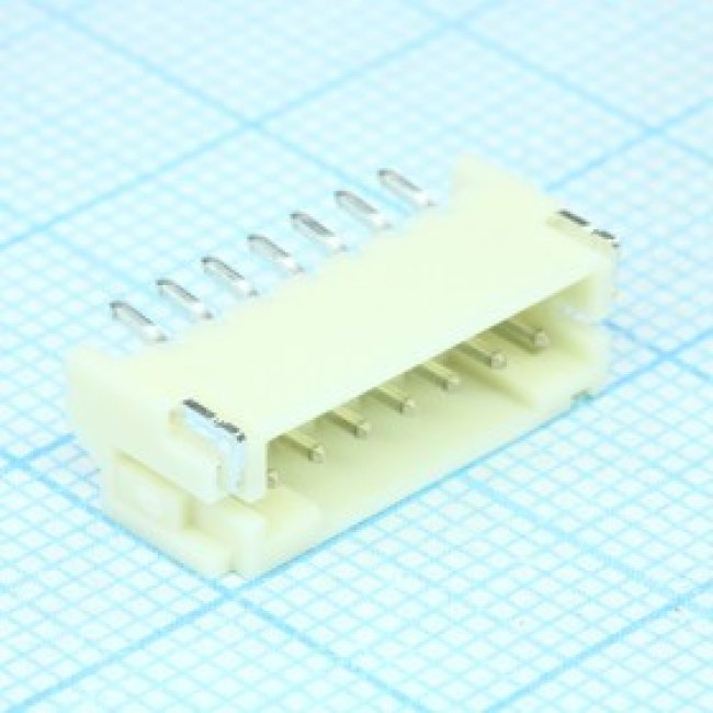 S7B-PH-SM4-TB(LF)(SN), (PH 07M 2.0mm), Разъем типа провод-плата, угловой, 2 мм, 7 контакт(-ов), Штыревой Разъем, поверхностный монтаж S7B-PH-SM4-TB(LF)(SN), (PH 07M 2.0mm), Разъем типа провод-плата, угловой, 2 мм, 7 контакт(-ов), Штыревой Разъем, поверхностный монтаж