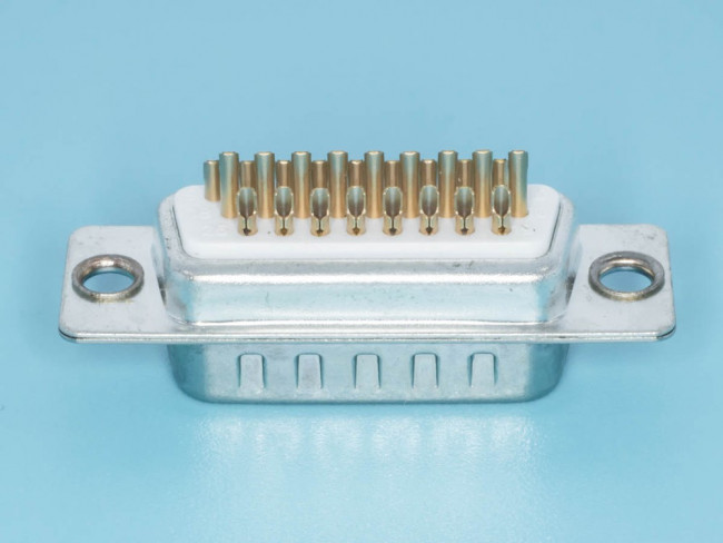 DHS-26M, Разъем D-SUB 26 контактов высокой плотности, вилка на кабель, пайка