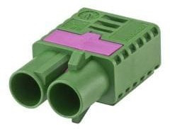 59Z120-C00E, RF Connector Accessories Plastic housing Plug Straight E Green