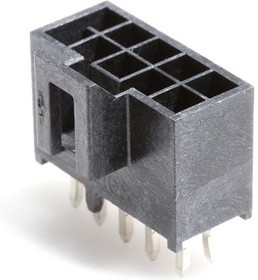105310-1210, Headers &amp; Wire Housings NanoFit Hdr Vt 10Ckt DR KNK Pns Blk 15Au