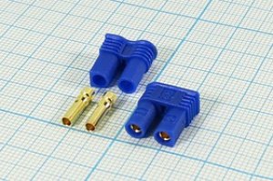 Разъем питания EC розетка, монтаж на кабель, EC2-F, 2C