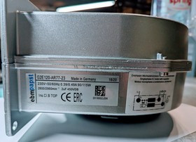 Вентилятор Ebmpapst G2E120-AR77-23 230V 0.39/0.49A 4pin