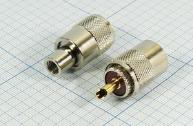 Разъем UHF вилка, RG6, вкручиваемый Разъем UHF вилка, RG6, вкручиваемый