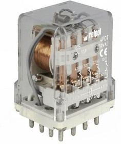 R15-4P-12VDC, Реле промышленное, 4PDT контакты, Uобмотки 12VDC, 10A/250ВAC R15-4P-12VDC, Реле промышленное, 4PDT контакты, Uобмотки 12VDC, 10A/250ВAC