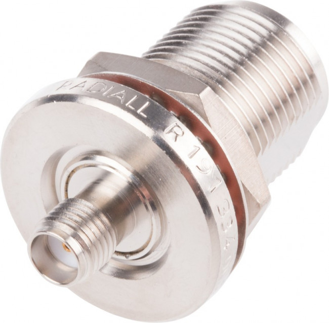 R191334000, RF Adapters - Between Series N FEMALE BULKHEAD - SMA FEMALE STRAIGHT PANEL SEAL+ INTERNAL ADAPTER R191334000, RF Adapters - Between Series N FEMALE BULKHEAD - SMA FEMALE STRAIGHT PANEL SEAL+ INTERNAL ADAPTER