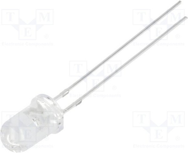 OSV5YL5201A, LED; 5mm; violet; 330?500mcd; 8°; Front: convex; 2.9?3.6V; Bullet