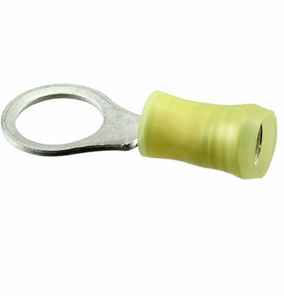 130207, Ring Tongue Terminal 10-12AWG Copper Yellow 33mm Tin Loose