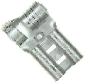 41898, Наконечник плоский, 6,3мм, 0,8мм, "мама", "мама", 0,8-3мм2, обжим