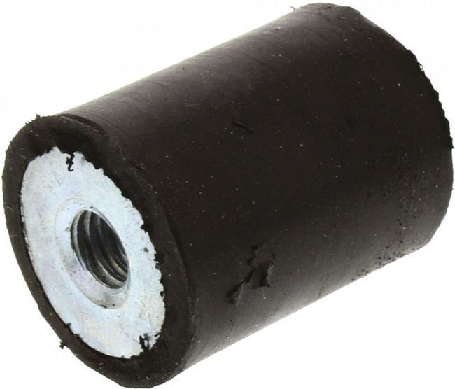 1620DE05-45, Cylindrical M5 Anti Vibration Mount, Female Buffer Foot with 17.2kg Compression Load