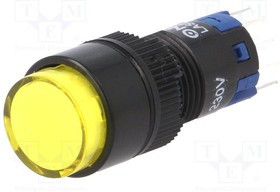 V12Y-11Z-230Y, Переключатель: кнопочный, Пол: 2, SPDT, 0,5A/250ВAC, 1A/24ВDC, IP40