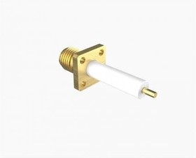 901-1GF705590AE, RF Connectors / Coaxial Connectors 3/8 4Hole Flng Gold Epoxy, Post Contact