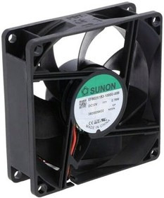 EF80251B3-A99-A, Вентилятор осевой, 12ВDC, 80x80x25мм, 56,05куб.м/ч, 28дБА