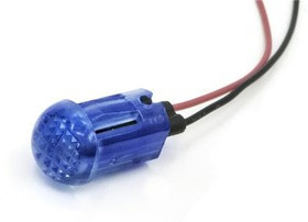 655-2404-103F, LED Panel Mount Indicators 0.5in SnapIn PCB DOMED BLUE