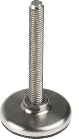 A300/002, M8 Stainless Steel Adjustable Foot, 450kg Static Load Capacity