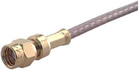 11_SMC-50-2-10/111_NH, RF Connector, SMC, Brass, Plug, Straight, 50Ohm, Crimp Terminal