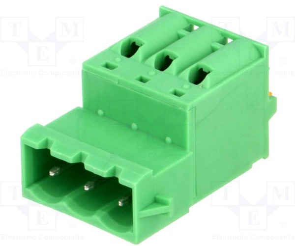 1925870, Pluggable Terminal Blocks 3 Pos 5.08mm Invert Plug 24-12AWG Spring 1925870, Pluggable Terminal Blocks 3 Pos 5.08mm Invert Plug 24-12AWG Spring