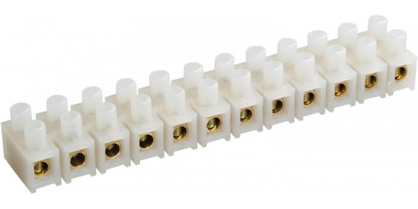 UZV3-020-06, Зажим винтовой ЗВИ-20 4-10мм2 12пар IEK