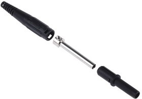 66.9155-21, Black Female Banana Plug Screw 1kV